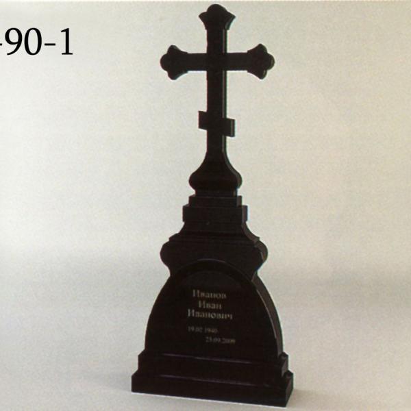 Памятник одиночный с крестом П-90-1